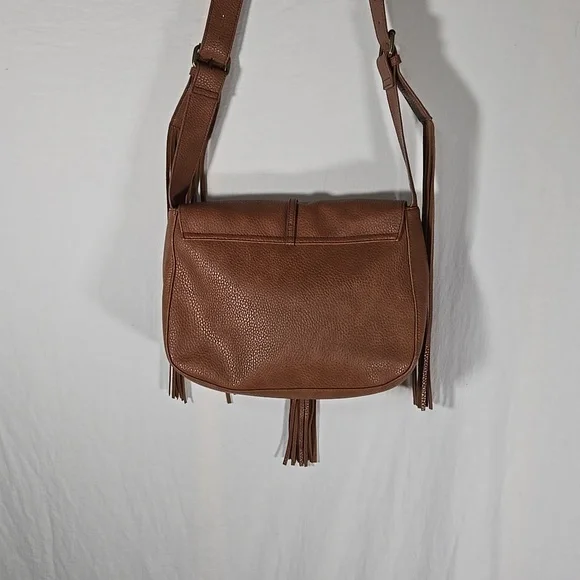 Express Brown Fringe Cross Body Purse - Picture 5 of 8